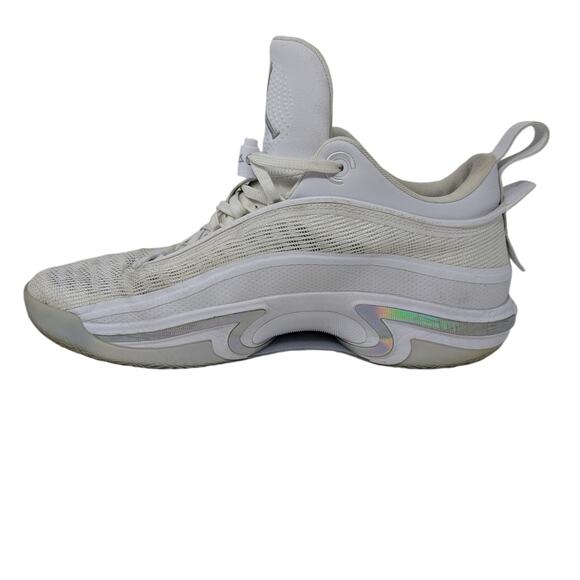 Nike Air Jordan XXXVI 36 Low Pure Money Sneakers White Silver Size 15 - Picture 6 of 15